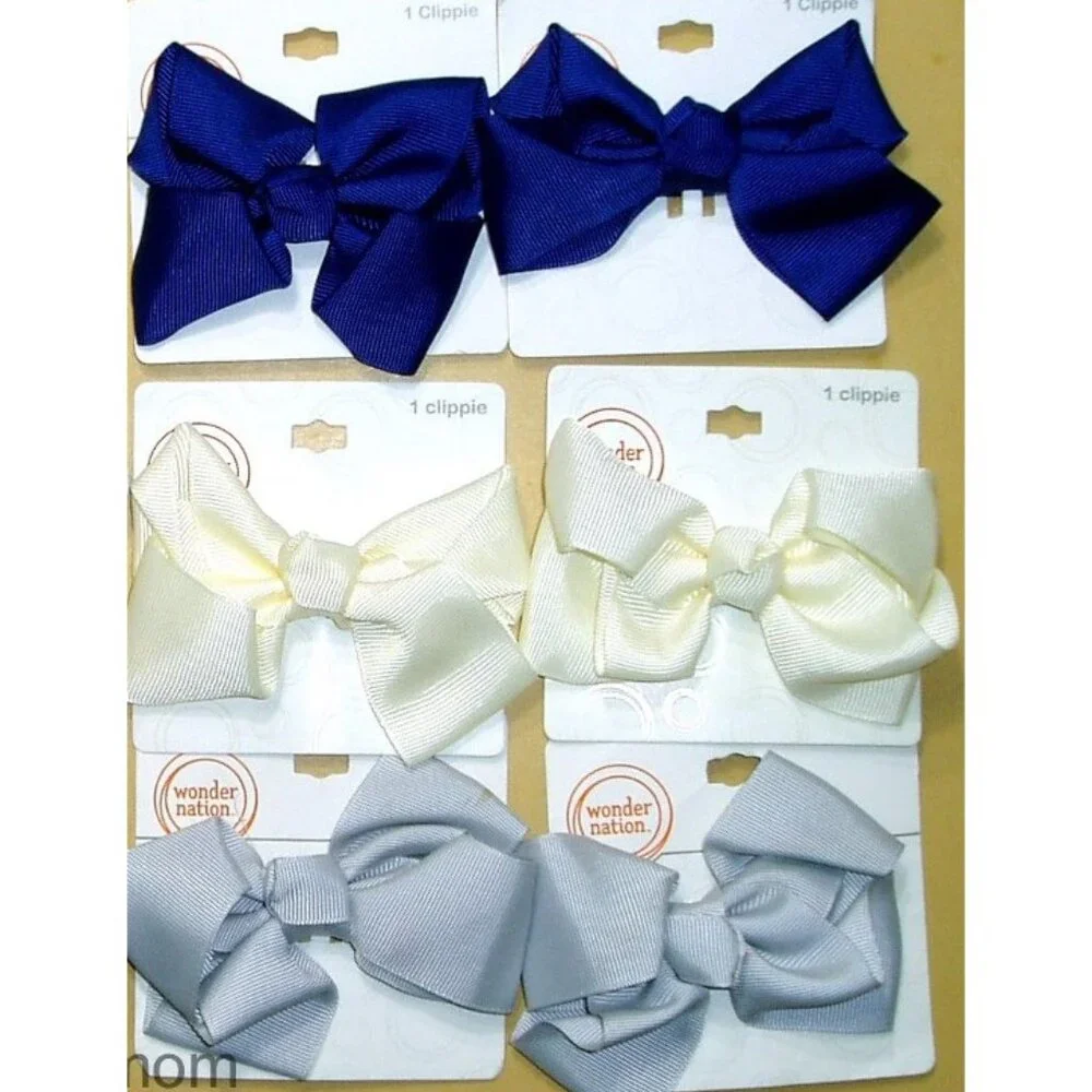 Girls Hair Clips Bow Knot Clippies Hairclip Age 3 up 18 pc Lot 5